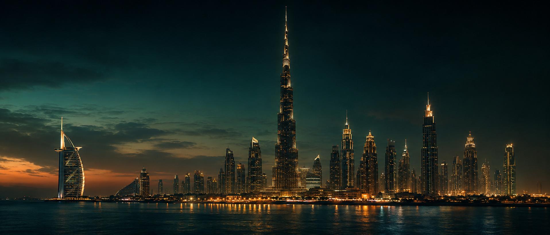 Dubai skyline and global business growth